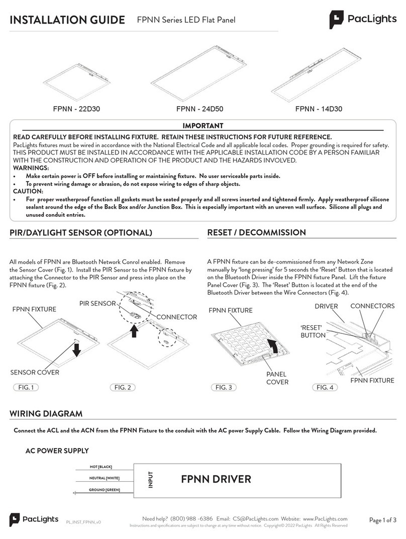 PacLights FPNN Series installation guide