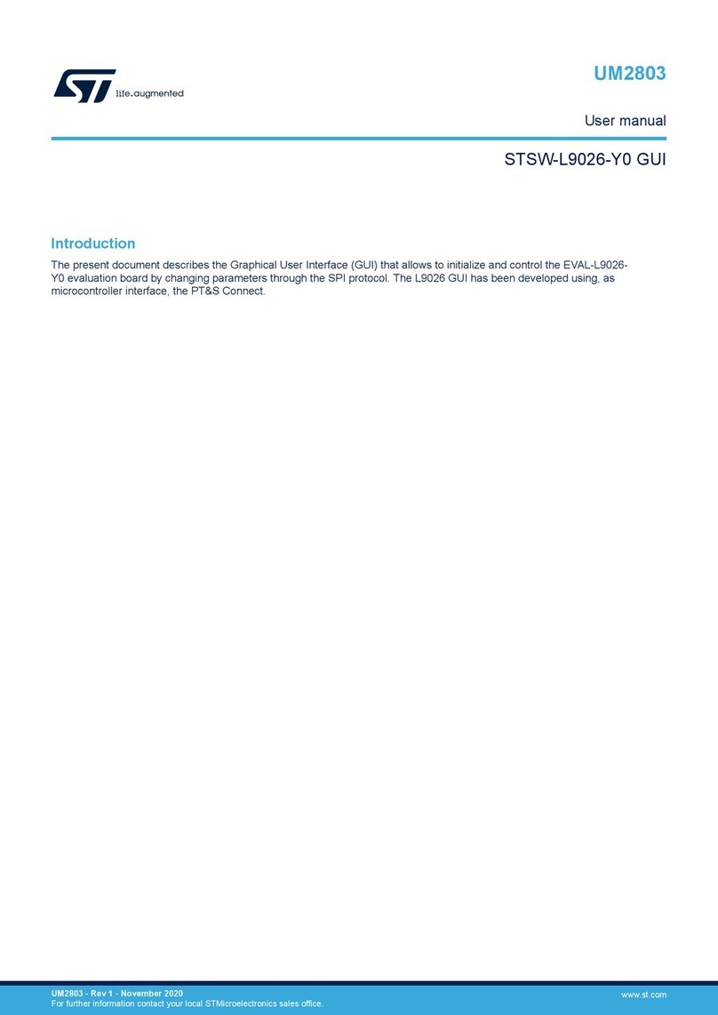 ST STSW-L9026-Y0 User manual ST STSW-L9026-Y0 User manual