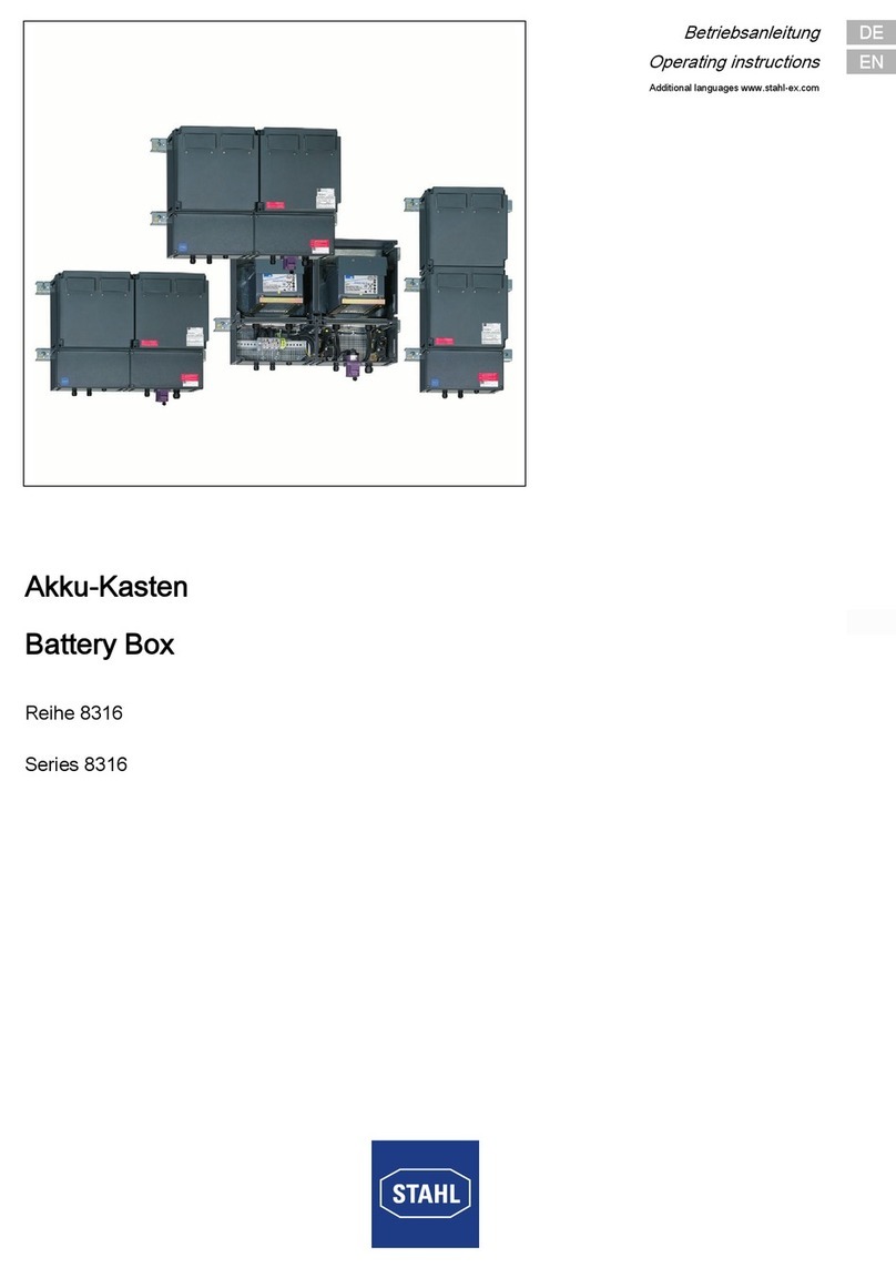 Stahl 8316 Series operating instructions