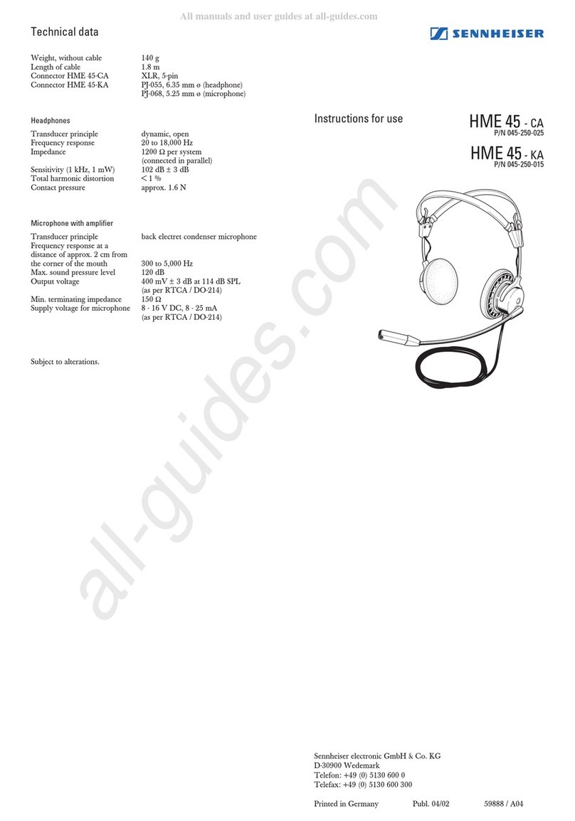 Sennheiser HME 45-CA Instructions for use