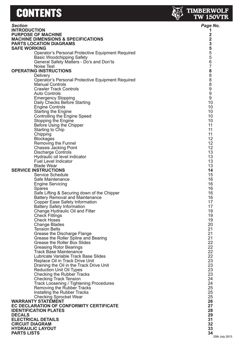 Timberwolf TW 150VTR User manual