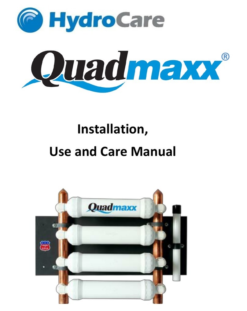 HydroCare Quadmaxx Installation use and care manual
