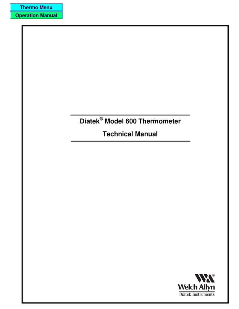 Welch Allyn Diatek 600 User manual