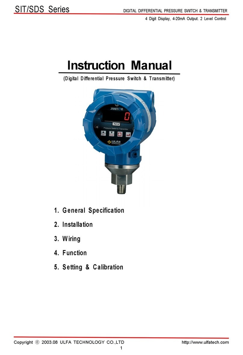 ULFA TECHNOLOGY SIT Series instruction manual
