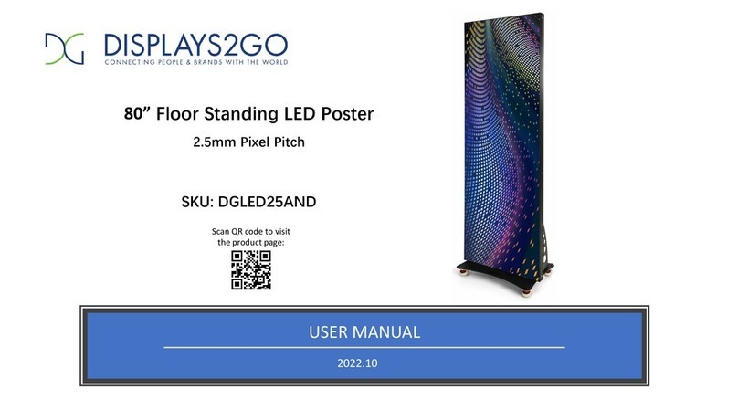 Displays2go DGLED25AND user manual
