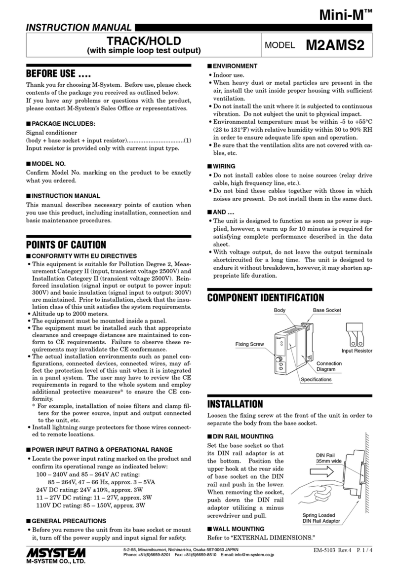 M-system Mini-M M2AMS2 User manual