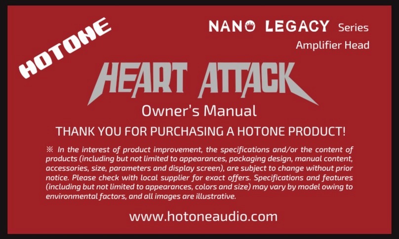 Hotone NANO LEGACY Series owner's manual