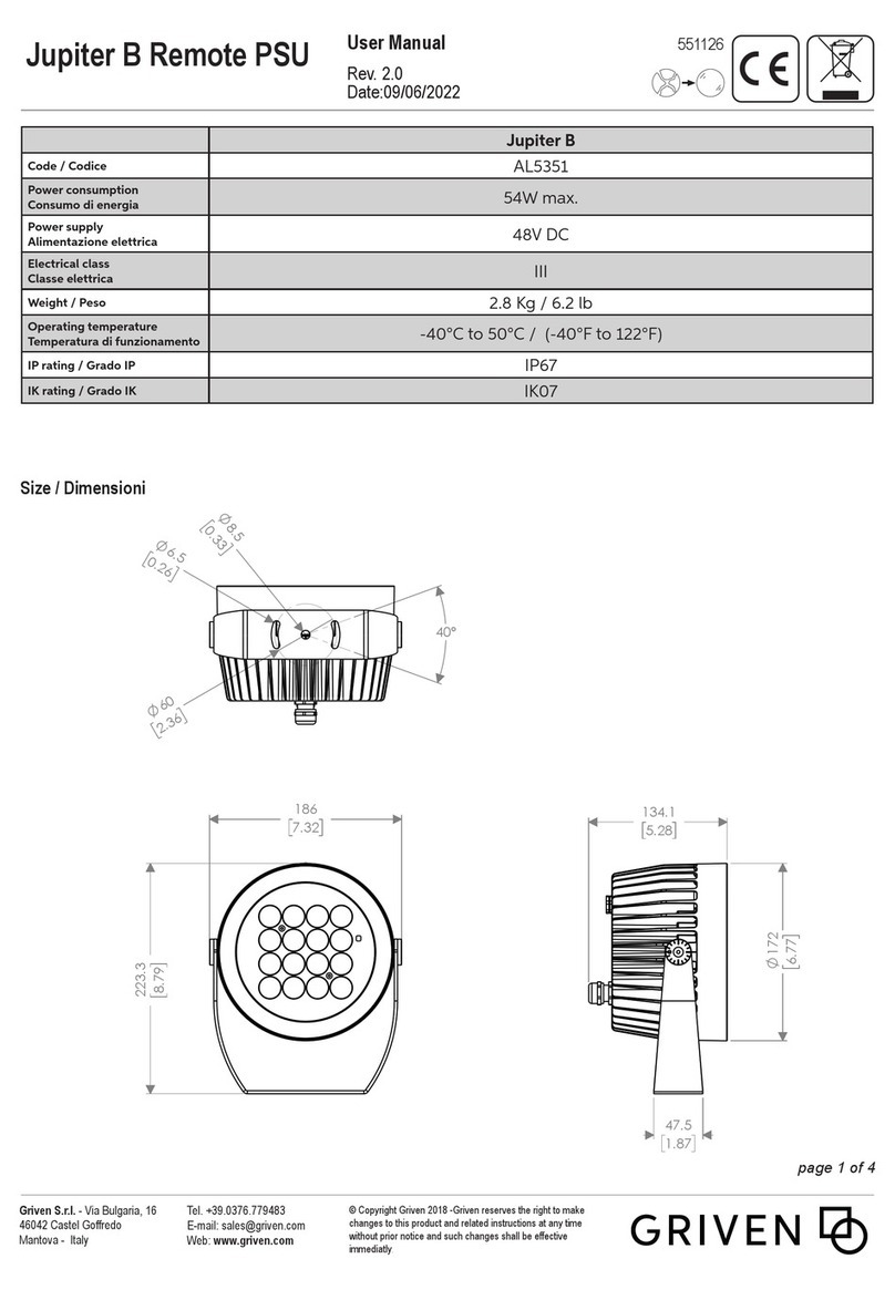 Griven Jupiter B user manual