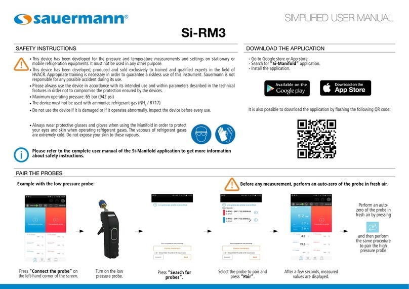 sauermann Si-RM3 Simplified user manual