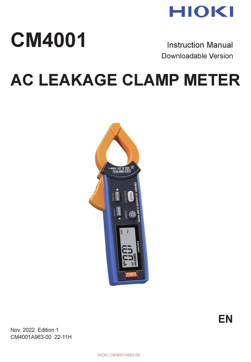 Hioki CM4001 User manual