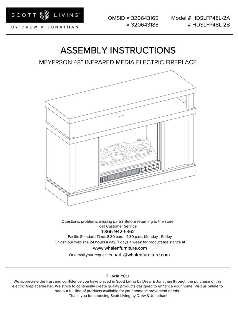 drew & jonathan SCOTT LIVING MEYERSON HDSLFP48L-2A Assembly instructions