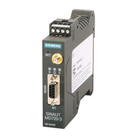 Siemens SIMATIC NET SINAUT MD720-3 User guide