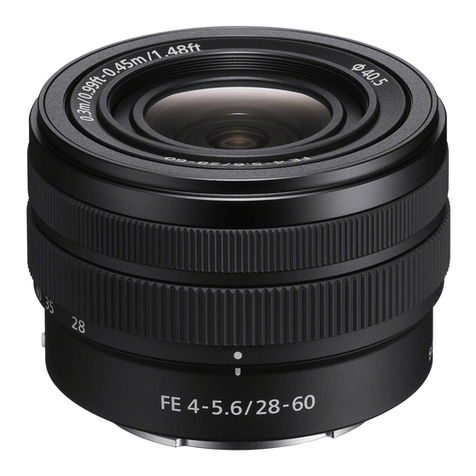 Sony SEL2860 operating instructions