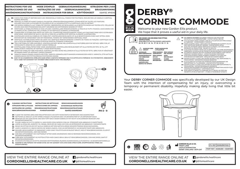 Gordon Ellis & CO Derby Instructions for use