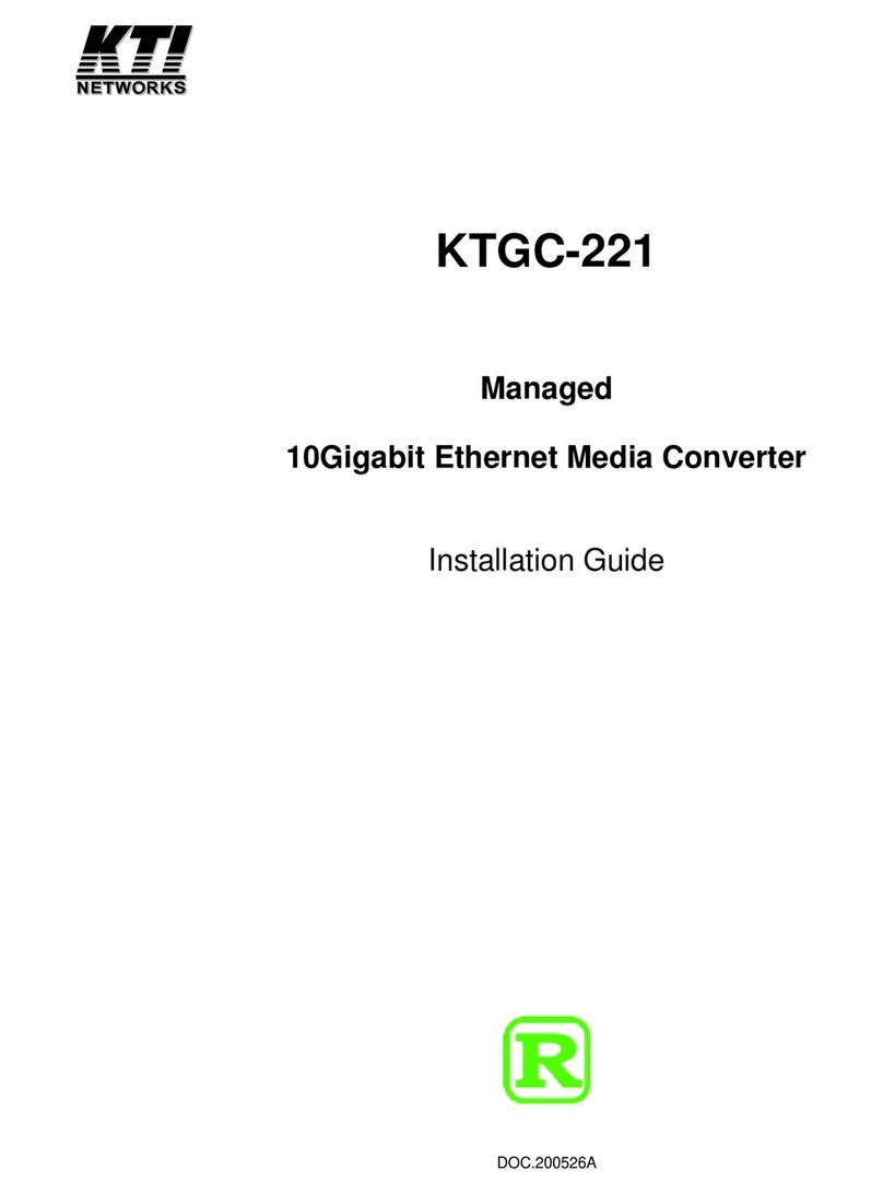 KTI Networks KTGC-221 installation guide