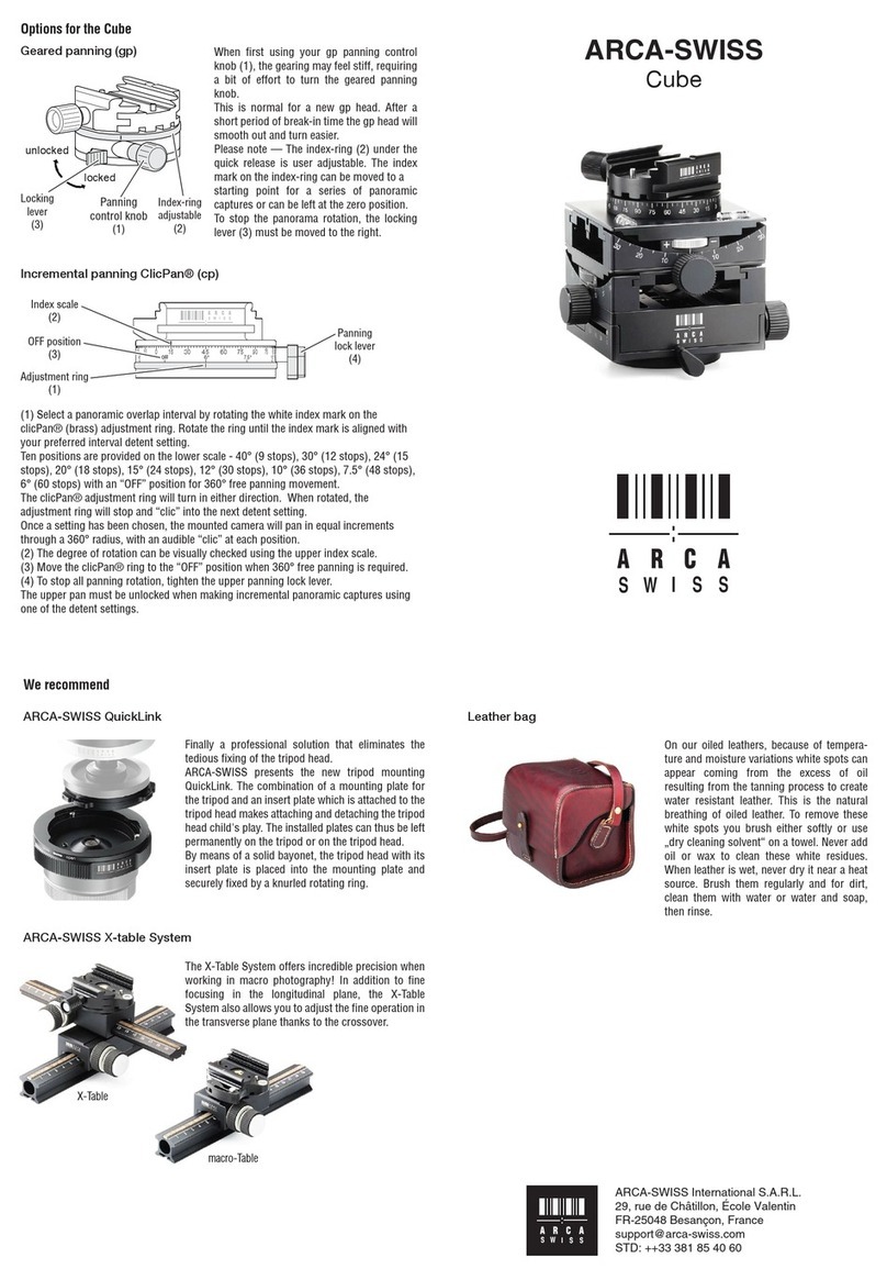 Arca-Swiss Cube instructions