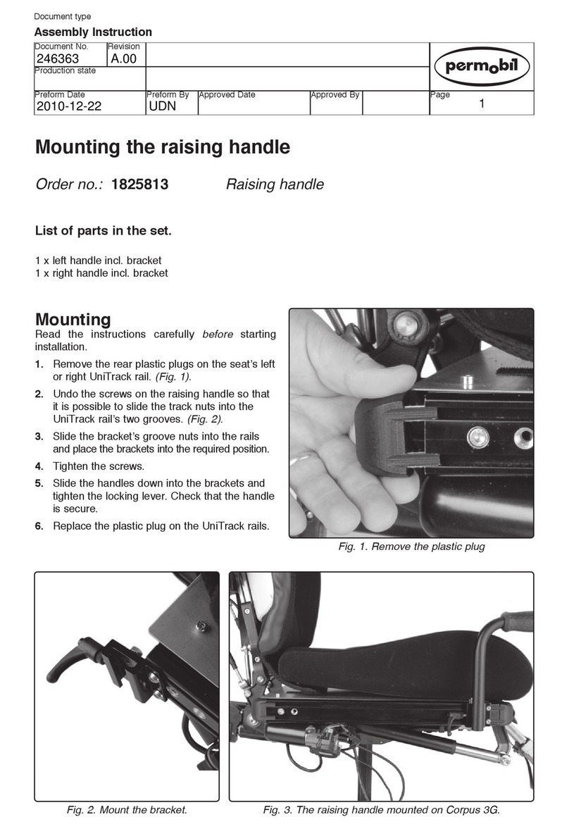 Permobil 1825813 Assembly instruction