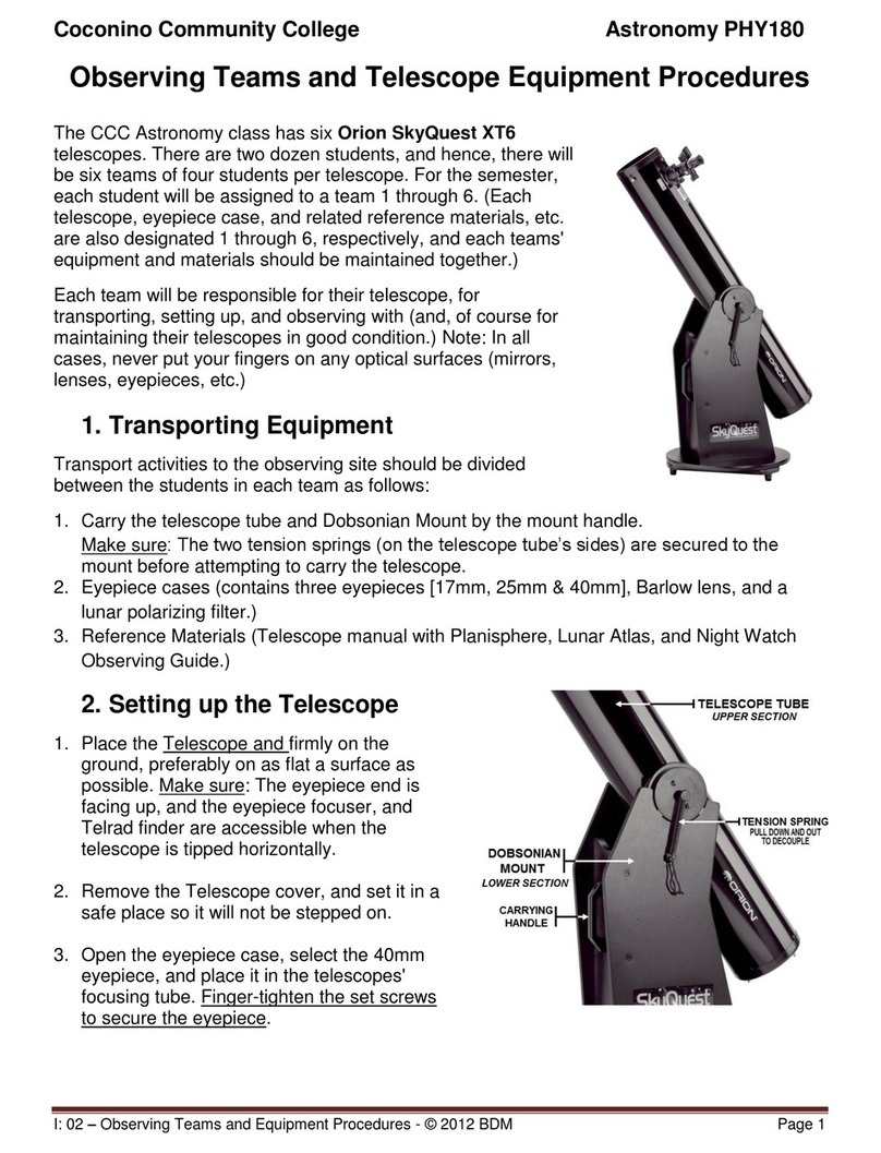 Orion SkyQuest XT6 IntelliScope User manual