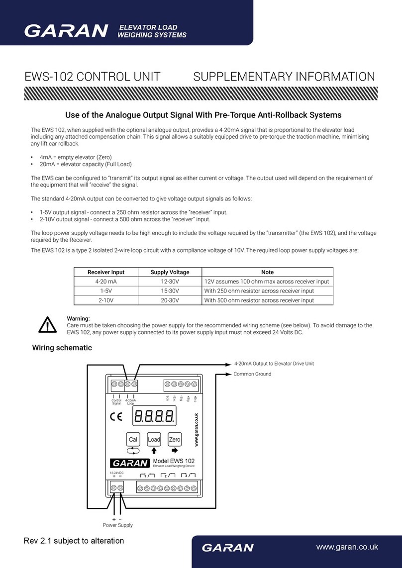 GARAN EWS-102 Supplementary information