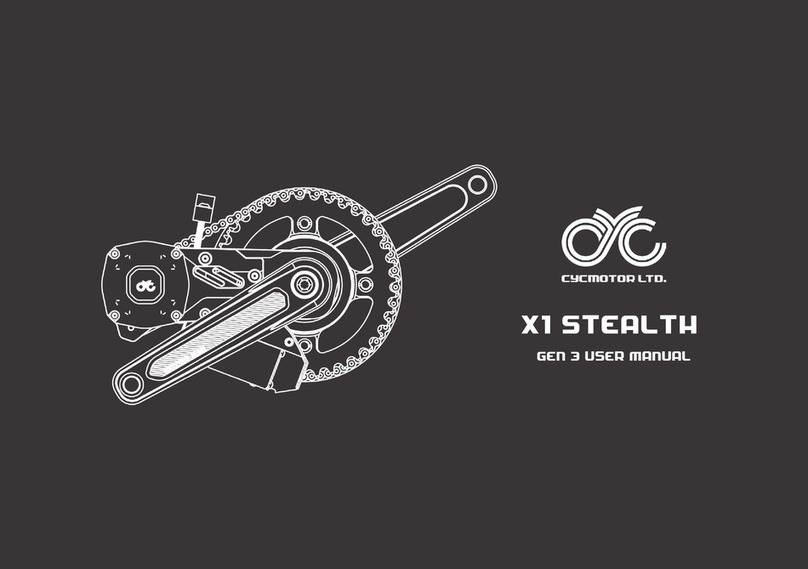 CYCMOTOR X1 STEALTH GEN 3 User manual