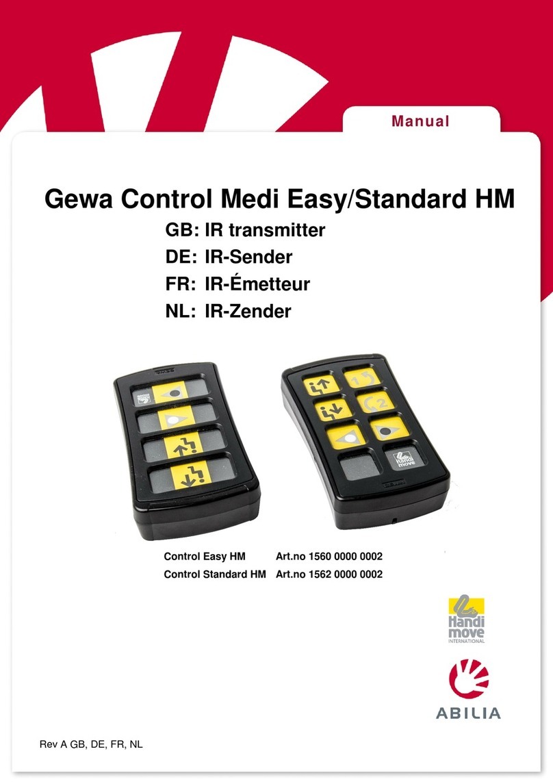 Abilia Gewa Control Easy HM manual