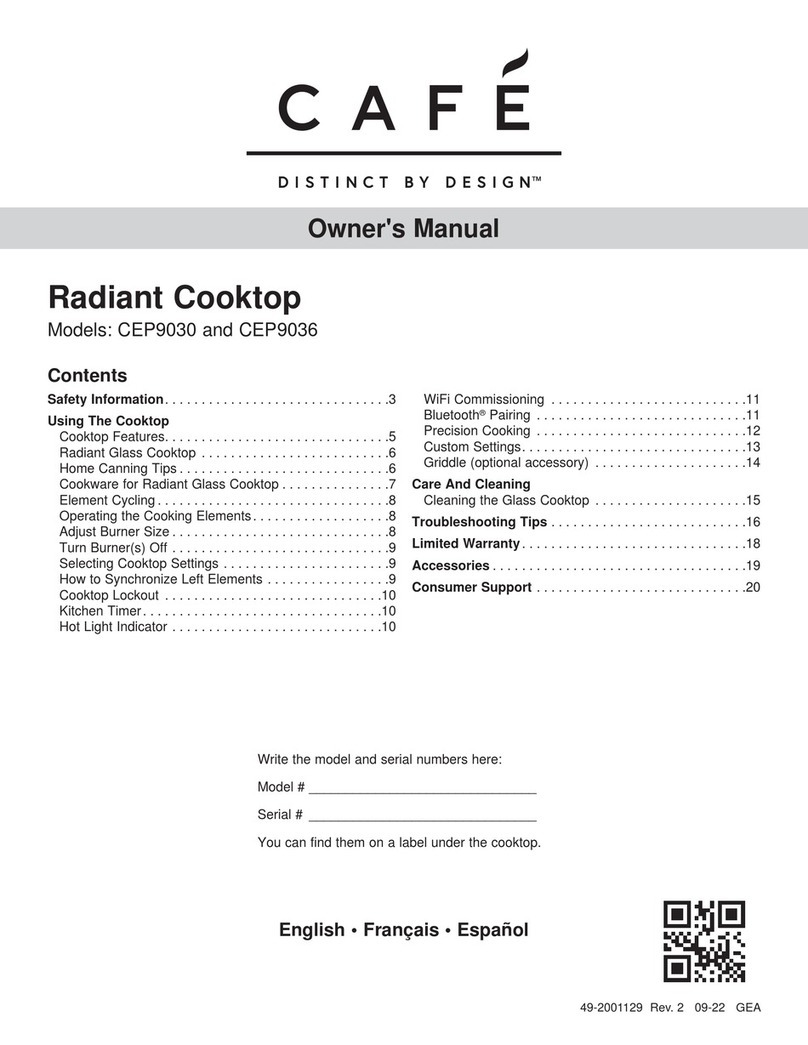 Cafe CEP9030 User manual