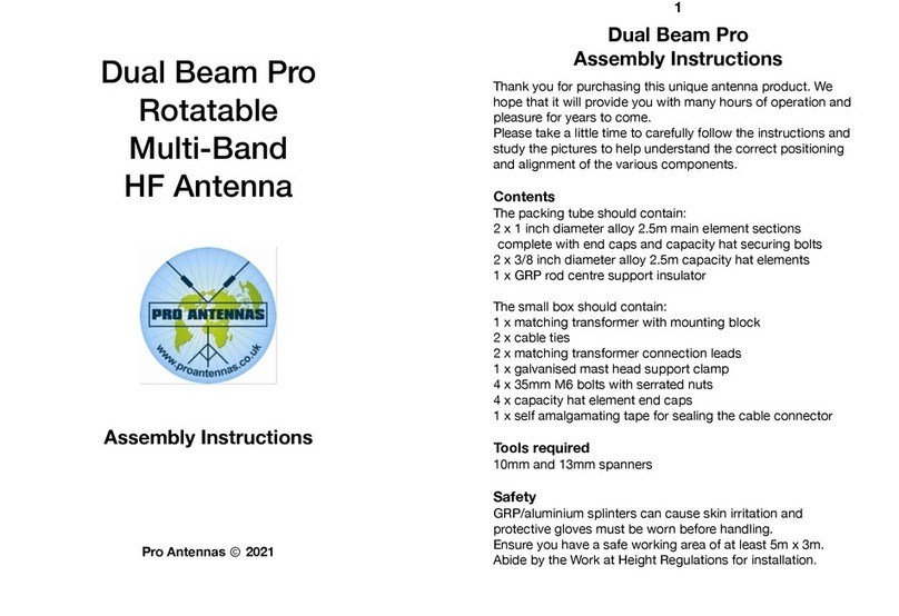 Pro Antennas Dual Beam Pro Assembly instructions
