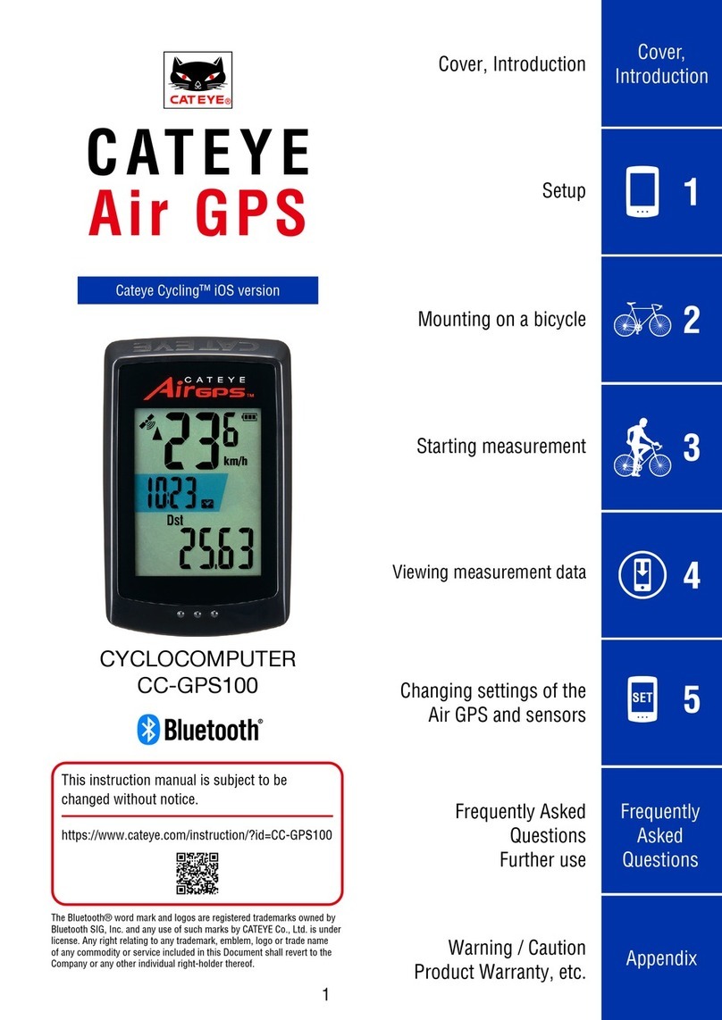 Cateye Air GPS instruction manual