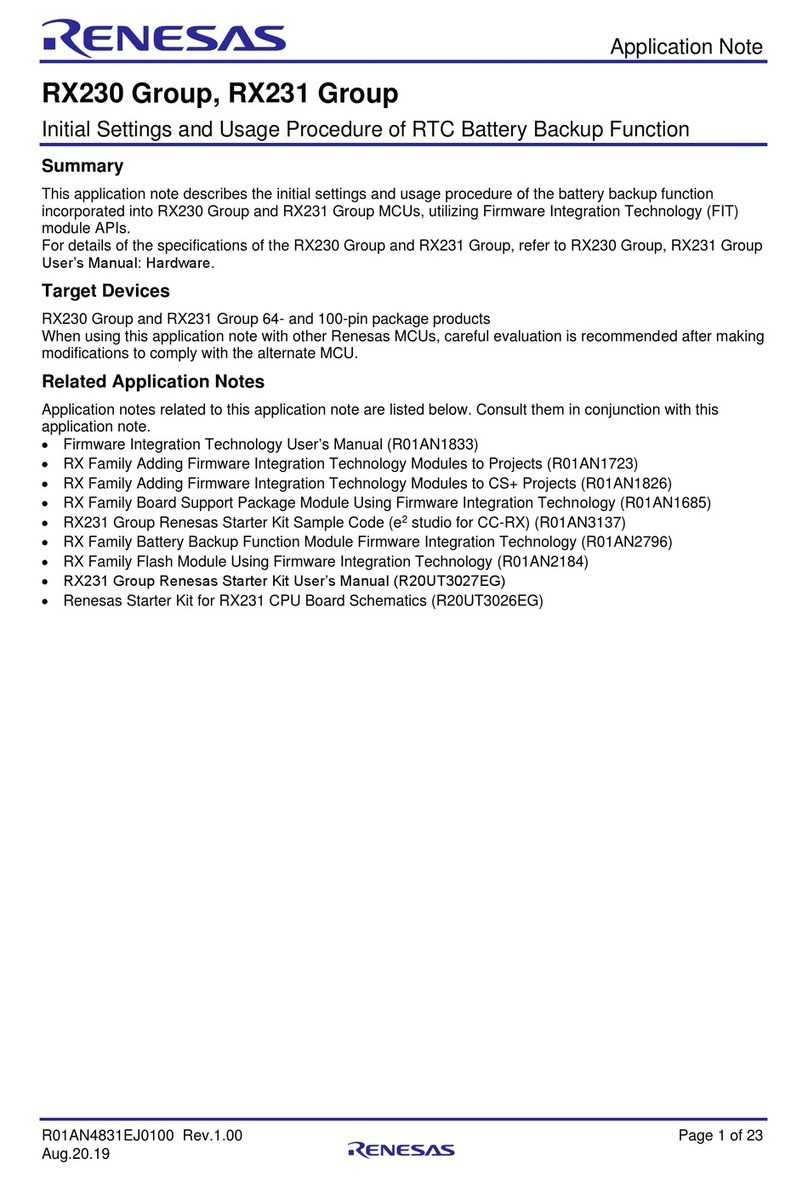 Renesas RX230 User manual
