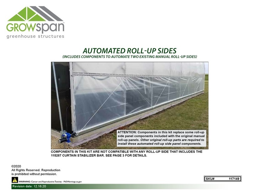 GrowSpan 117149 User manual GrowSpan 117149 User manual