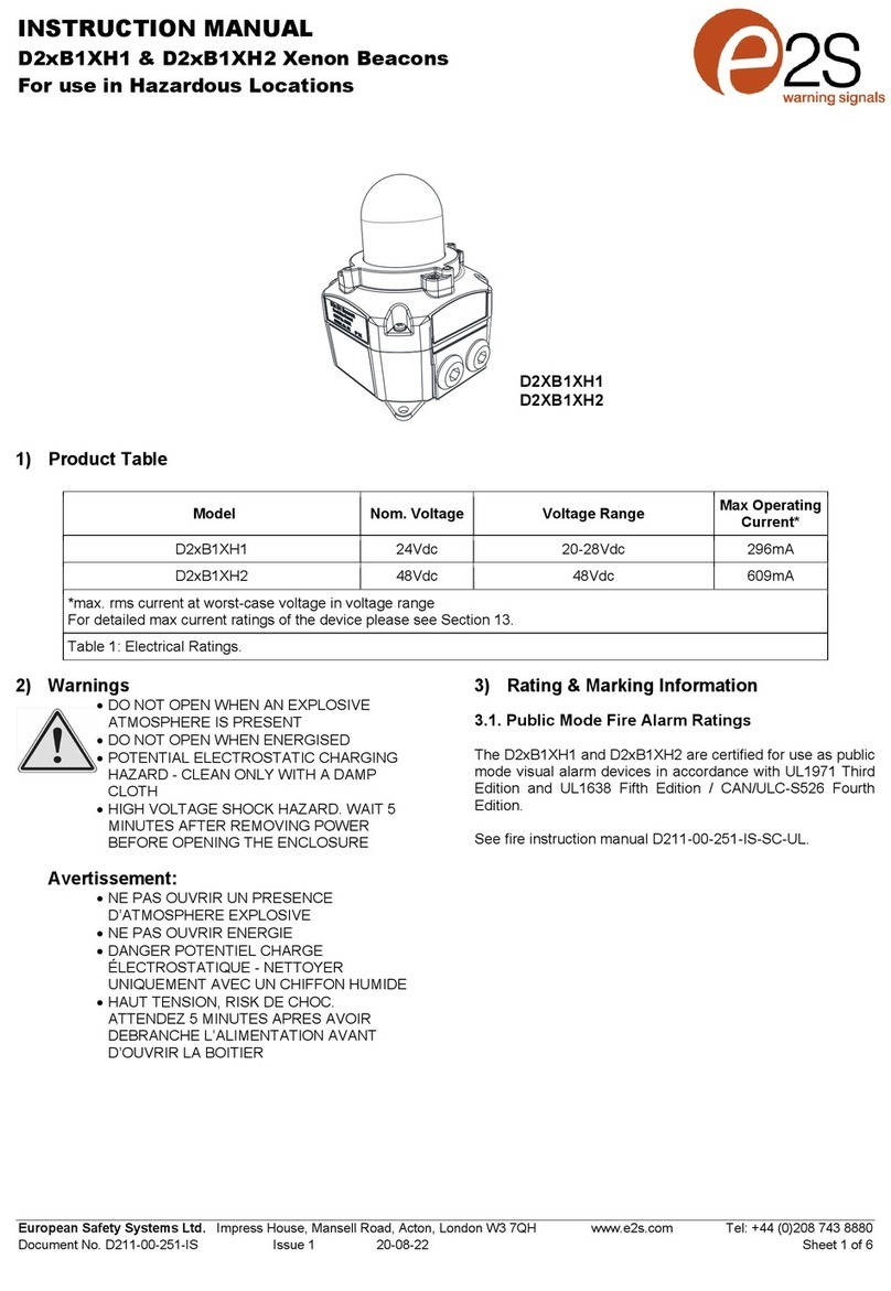 E2S D2xB1XH1 instruction manual