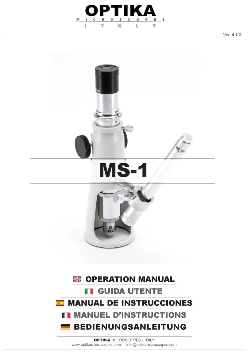 OPTIKA MICROSCOPES MS-1 Operation manual
