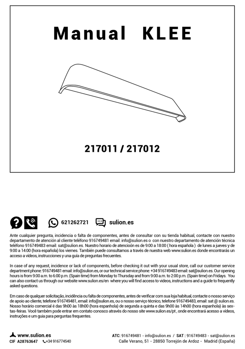 Sulion KLEE 217011 manual