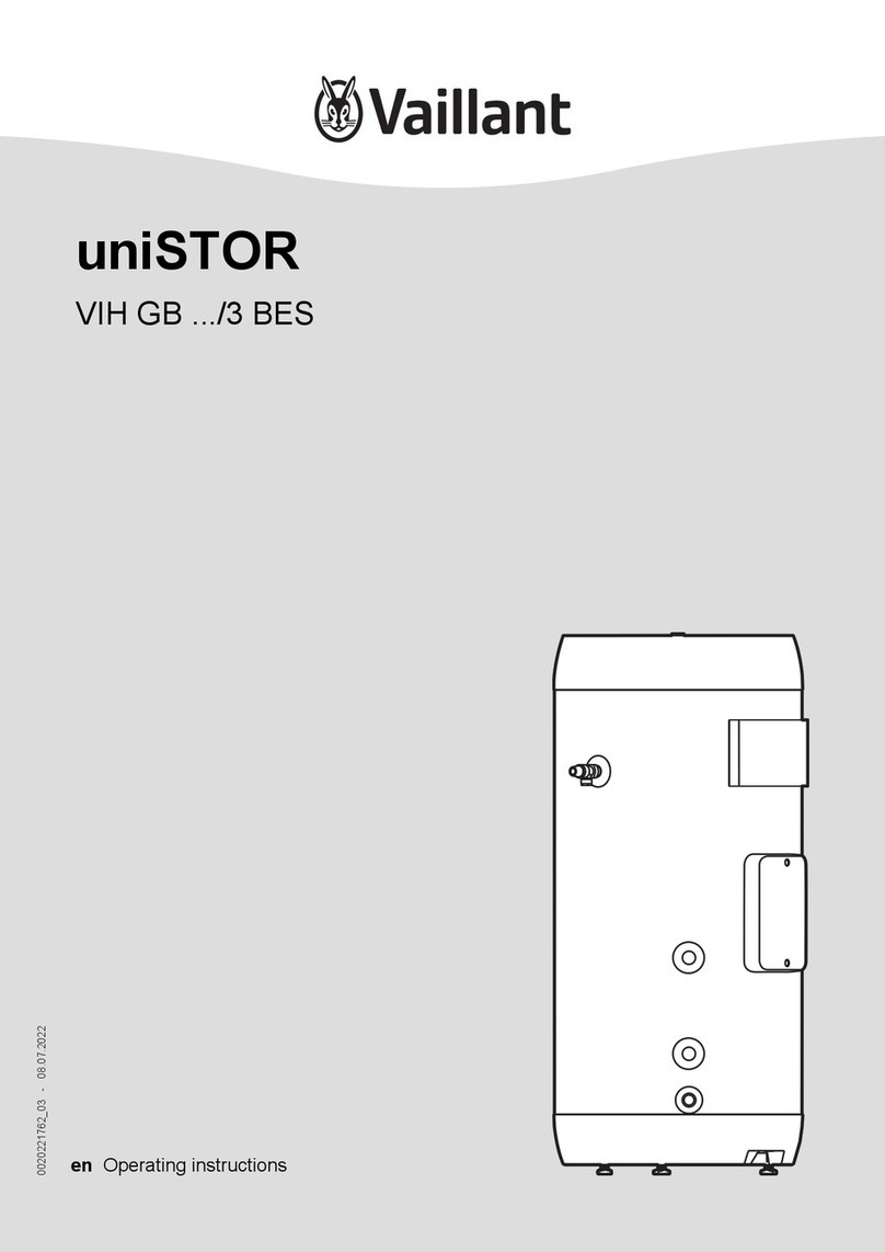 Vaillant uniSTOR VIH GB 3 BES Series operating instructions