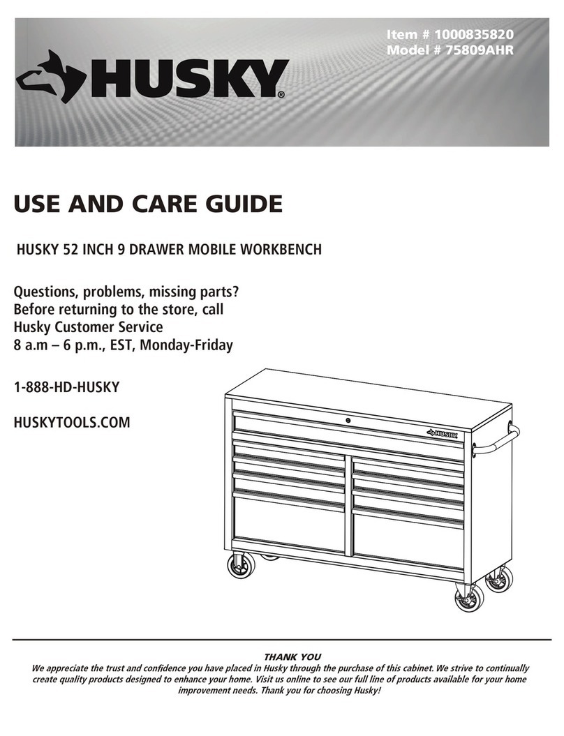 Husky 75809AHR Use and care guide