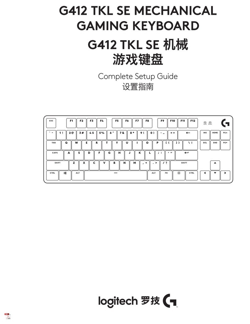 Logitech G412 TKL SE Assembly Instructions