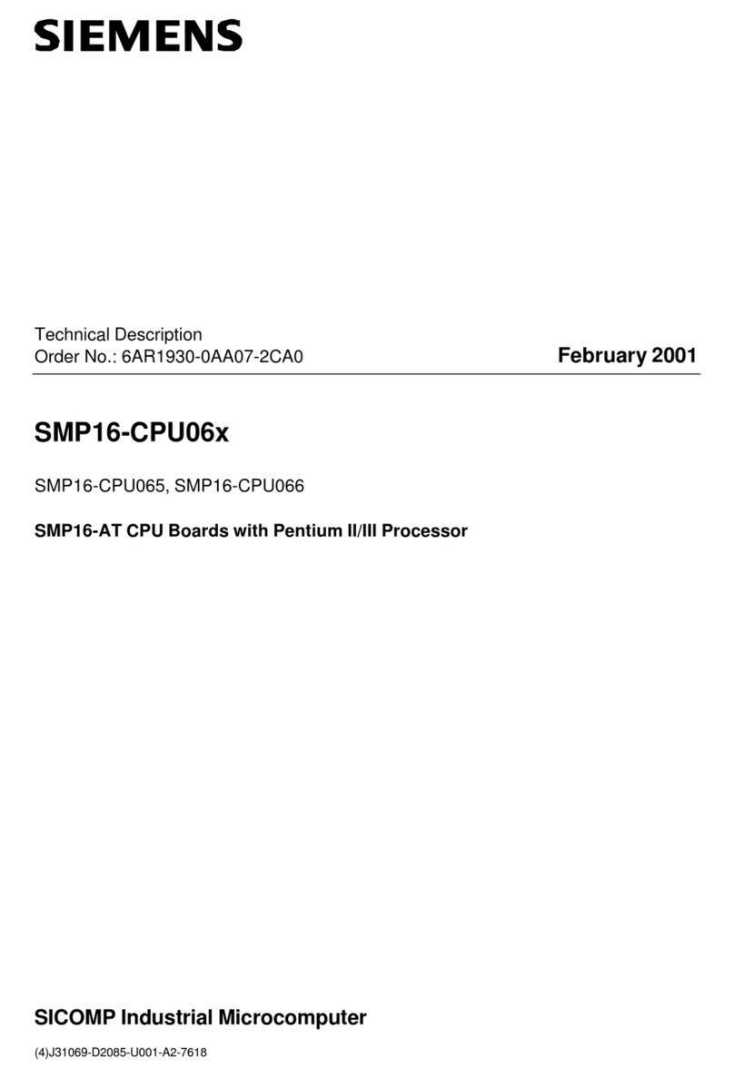 Siemens SMP16-CPU06 Series User manual