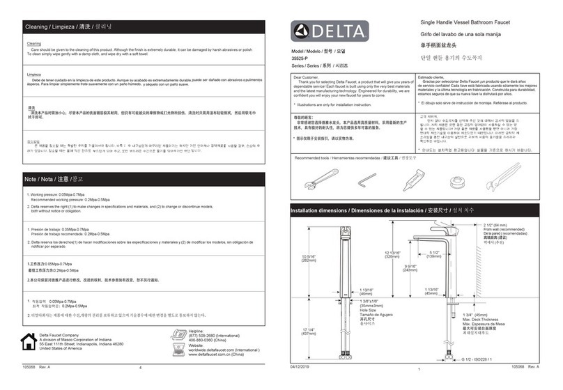 Delta 35525-P User manual Delta 35525-P User manual
