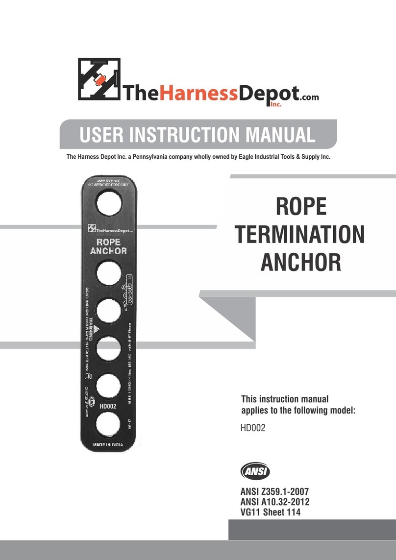 ANSI ROPE TERMINATION ANCHOR User instruction manual