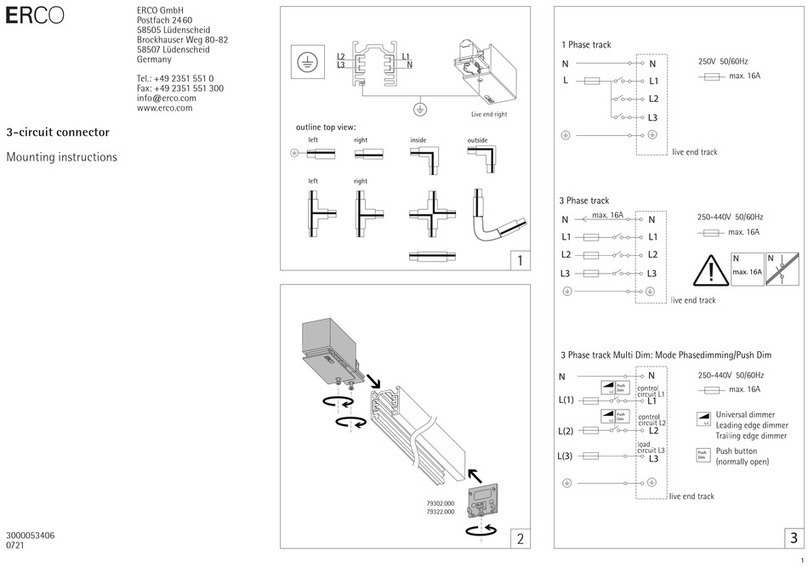 Erco 3000053406 Mounting instructions