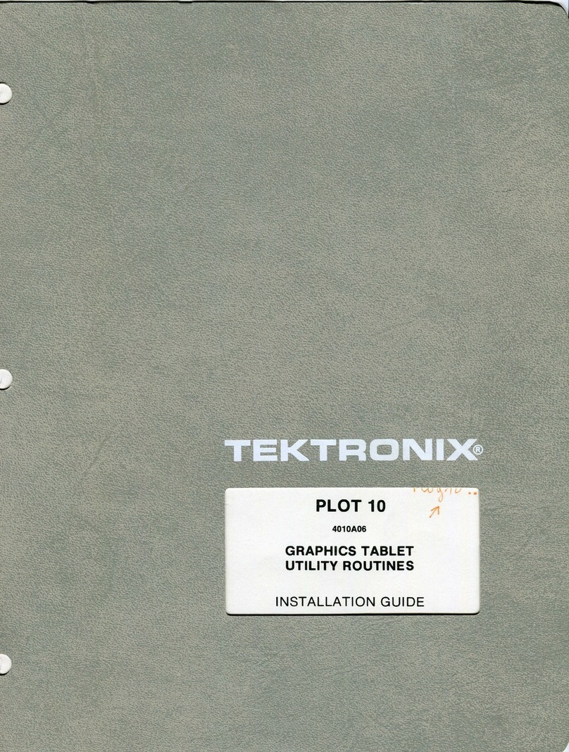 Tektronix PLOT 10 User manual