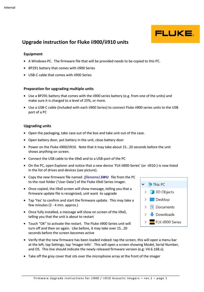 Fluke ii900 Field Upgrade Instructions