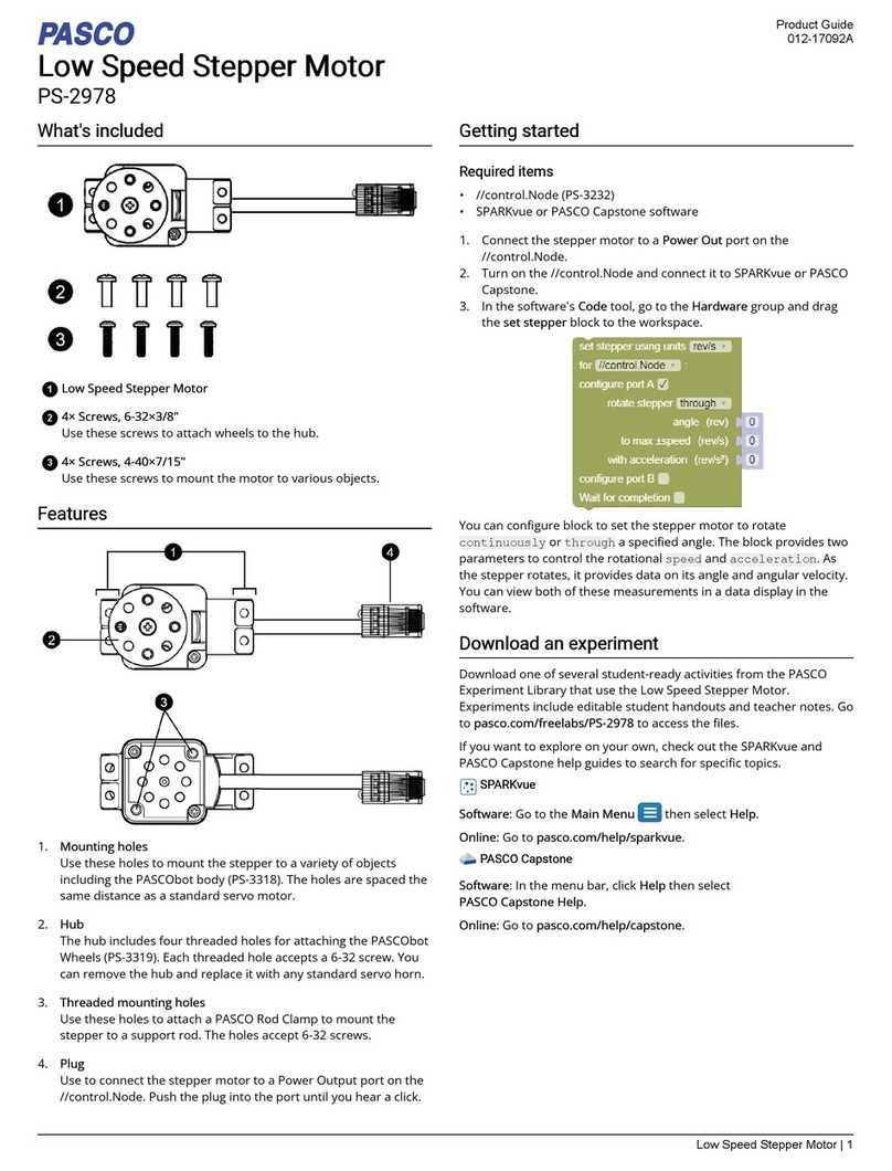 PASCO PS-2978 User manual