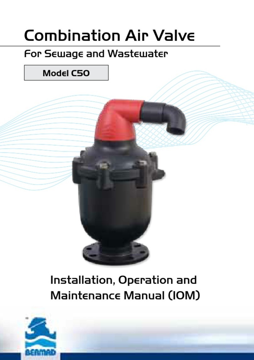 BERMAD C50 Installation, operation and maintenance manual