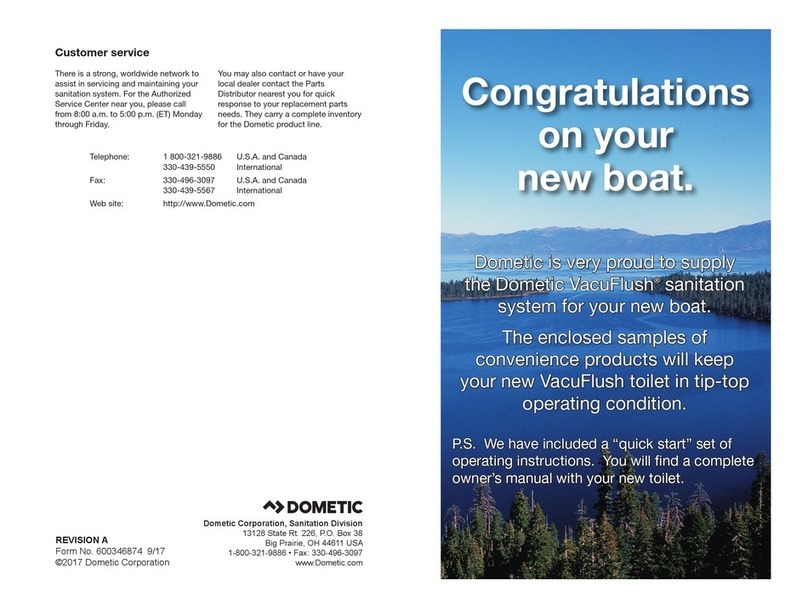Dometic VacuFlush 4806 User manual