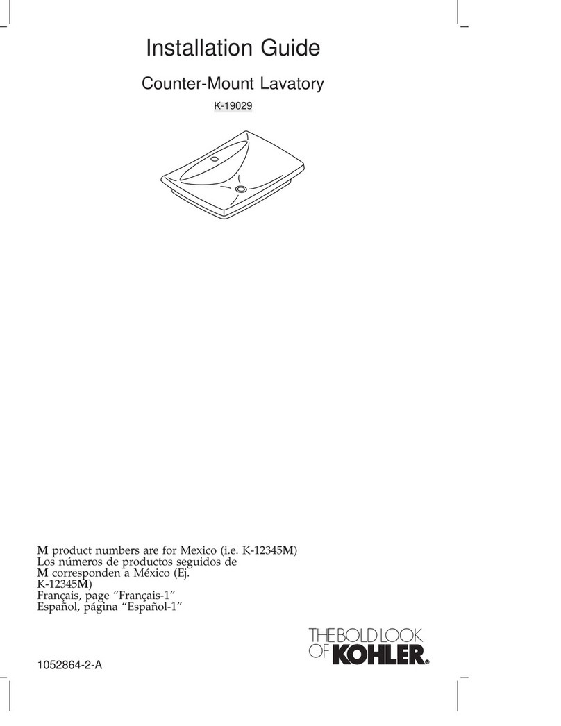 Kohler K-19029 User manual