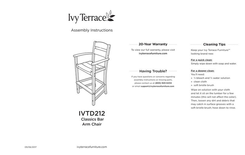 Ivy Terrace IVTD212 Assembly instructions