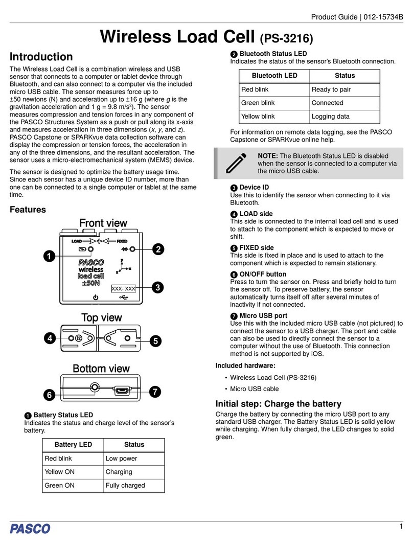 PASCO PS-3216 User manual