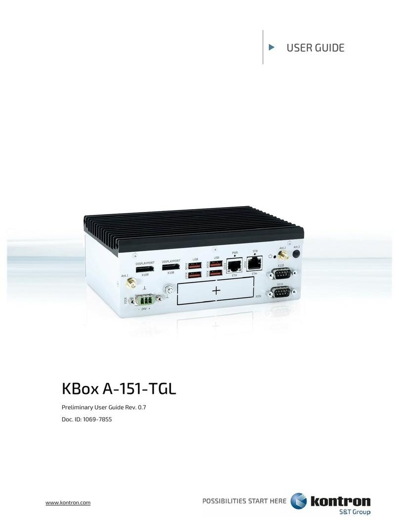 Kontron KBox A-151-TGL User manual