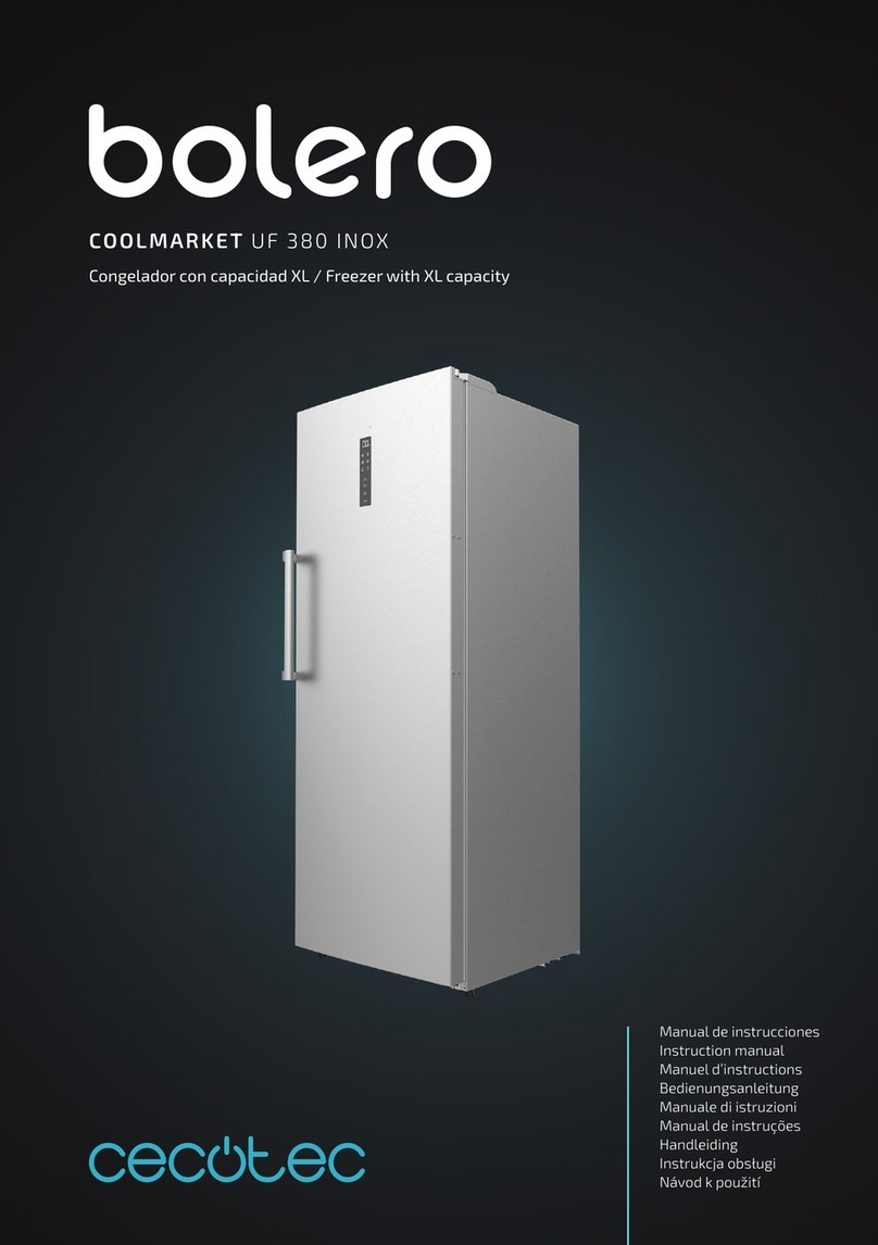 cecotec bolero COOLMARKET UF 380 INOX instruction manual